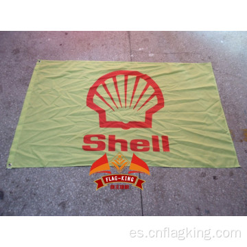 Bandera del logotipo de la marca de aceite de motor de la serie Shell Rimula Bandera de aceite de poliéster de tamaño 90X150CM Bandera de Shell